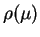 $ \rho(\mu)$