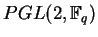 $ PGL(2,\mathbb F_q)$
